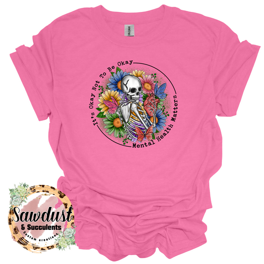 Skull it’s ok to not be ok tee