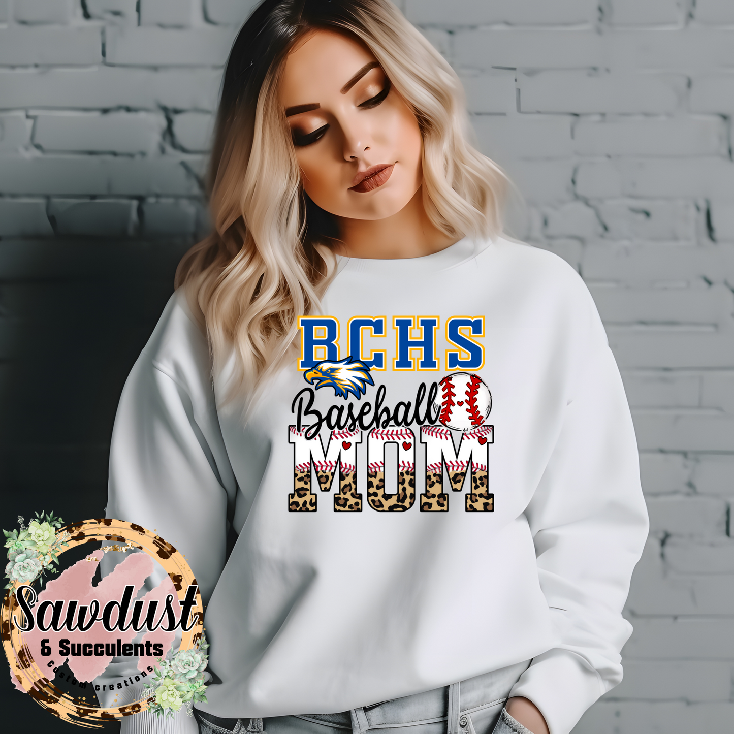 BCHS Leopard Baseball Mom Spirit Wear
