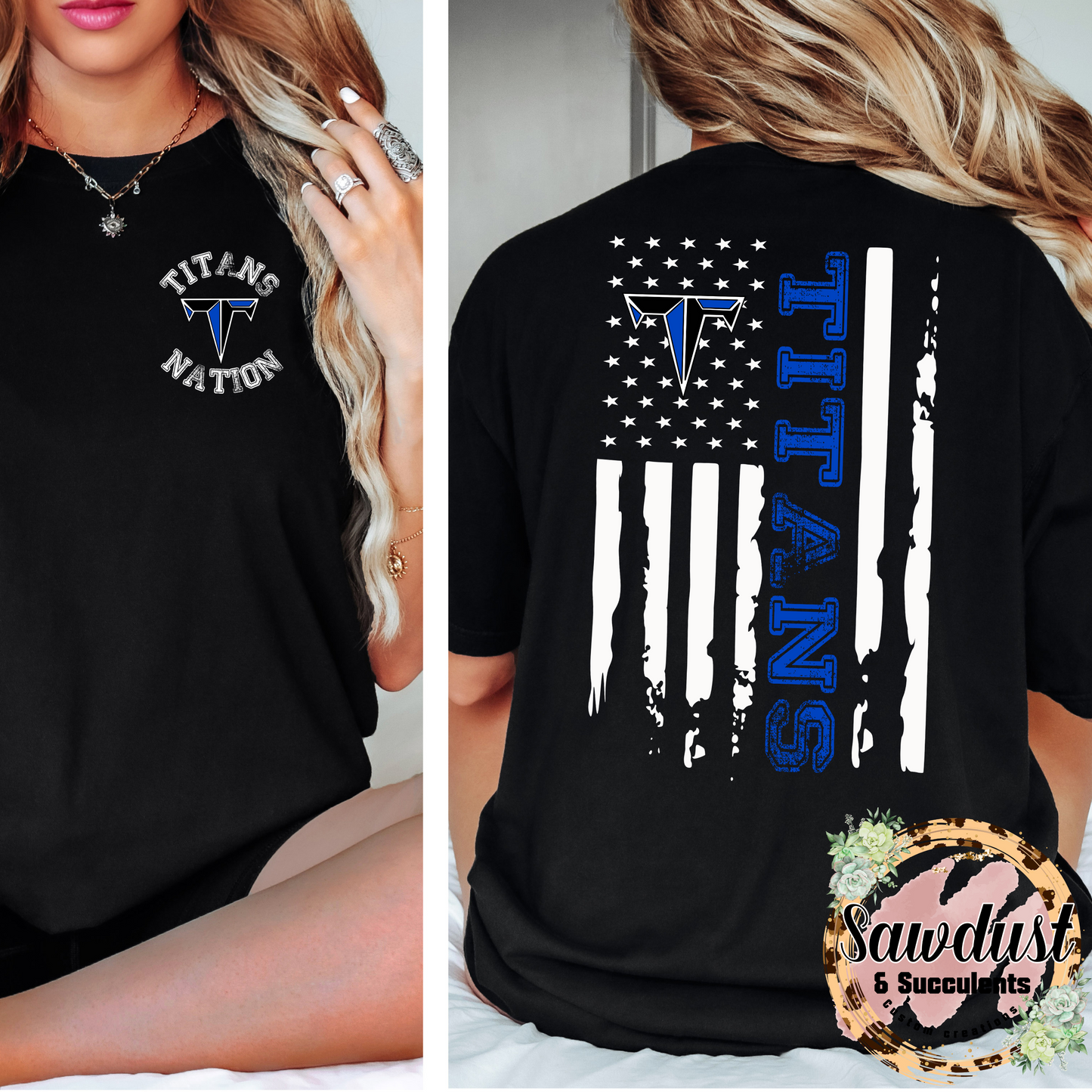 Frontier Titans Nation Flag School Spirit Wear