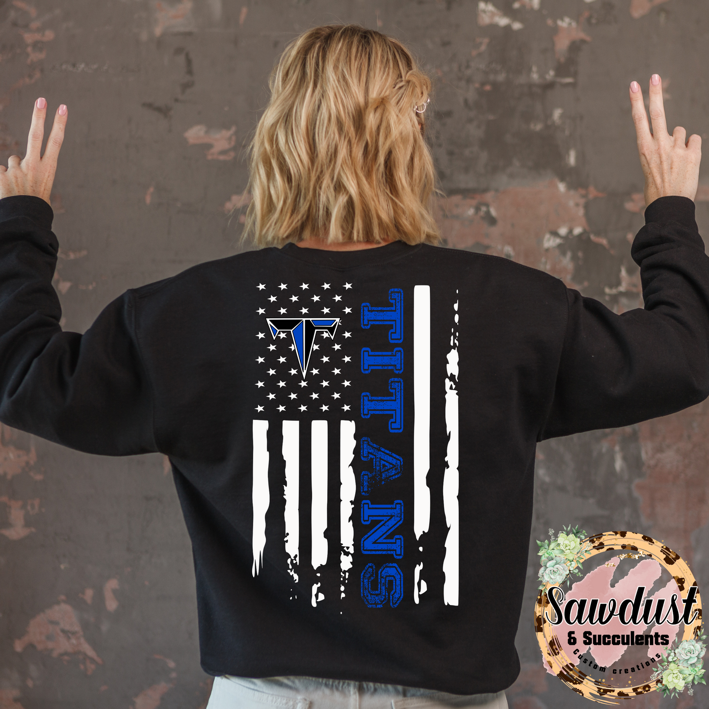Frontier Titans Nation Flag School Spirit Wear