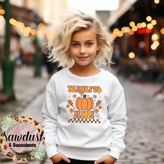 Thankful Mini Graphic Crew Sweater