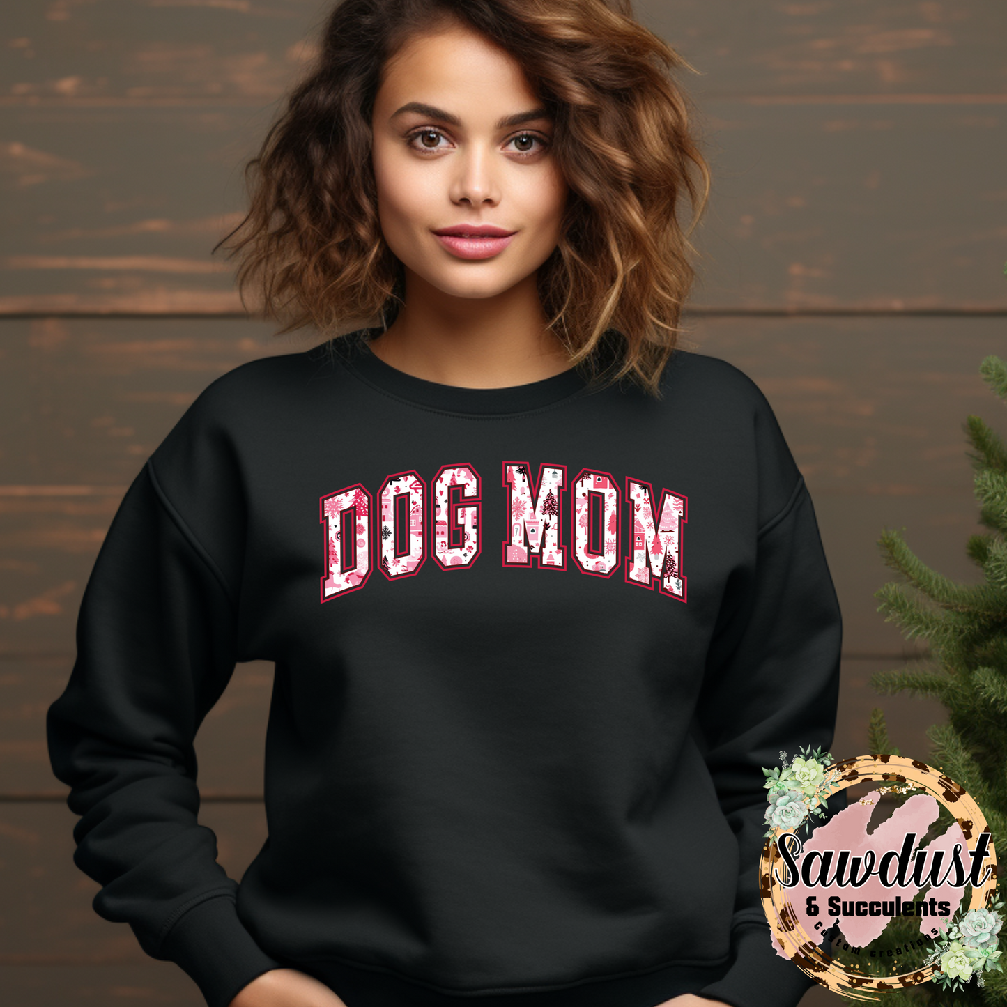 Mystery Christmas Graphic Crew Sweater