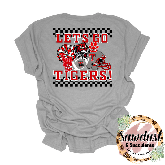 Travis Tigers Retro Cluster School Spirit Wear