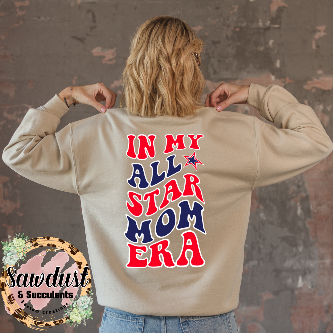 In My All Star Mom Era Graphic Crew Sweater