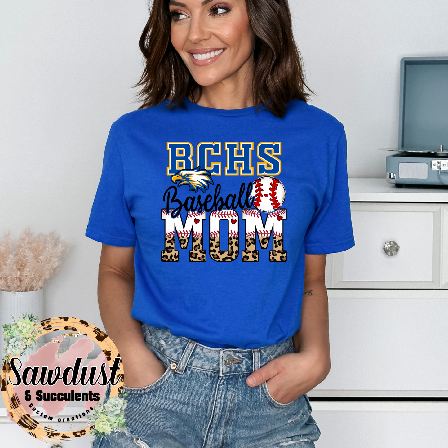 BCHS Leopard Baseball Mom Spirit Wear