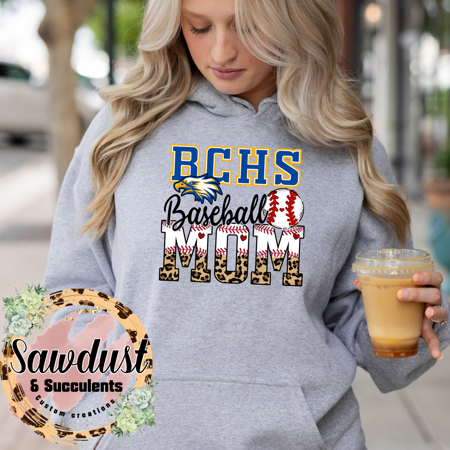 BCHS Leopard Baseball Mom Spirit Wear
