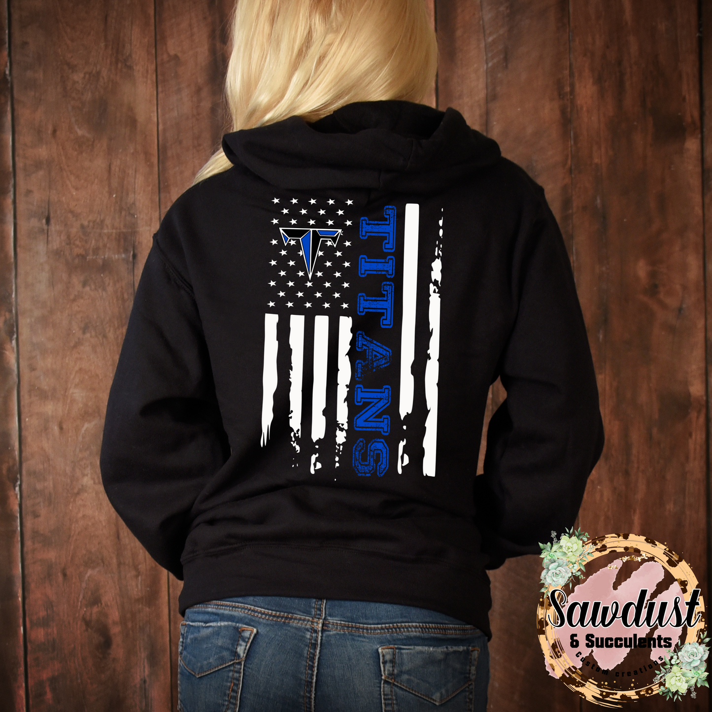 Frontier Titans Nation Flag School Spirit Wear