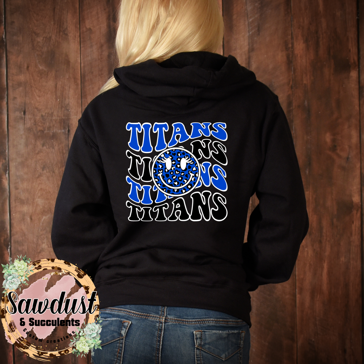 Frontier Titans Retro Smiley School Spirit Wear