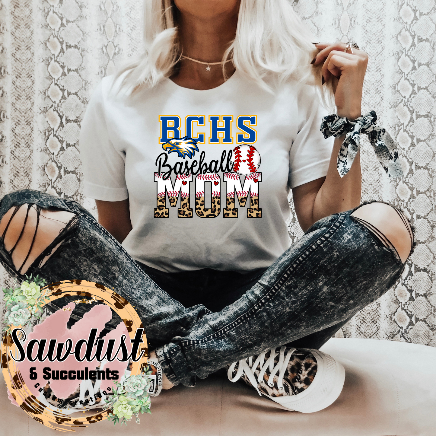 BCHS Leopard Baseball Mom Spirit Wear