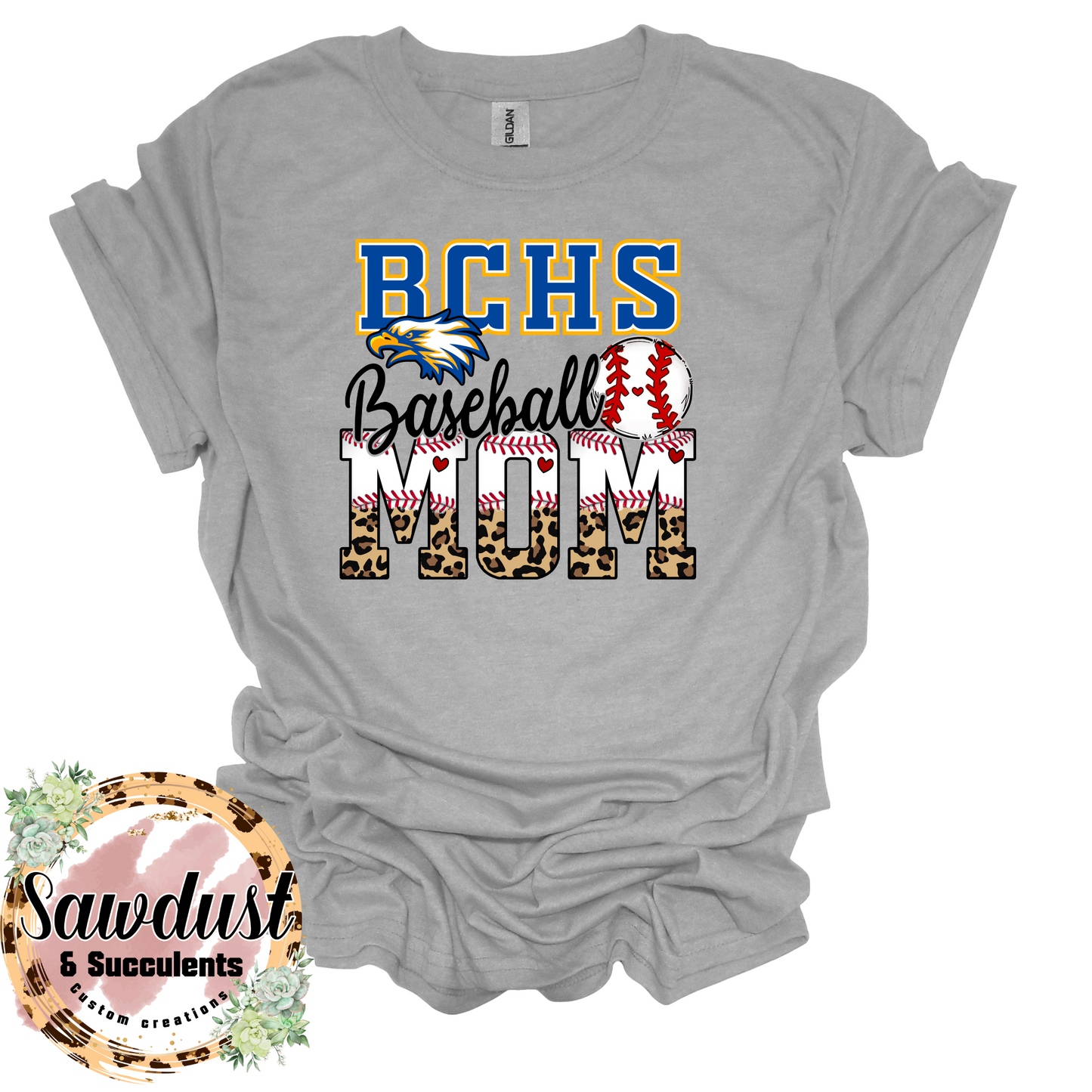 BCHS Leopard Baseball Mom Spirit Wear