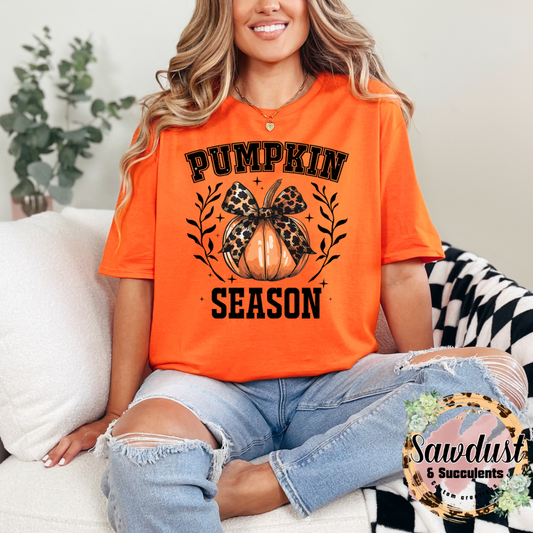 Leopard Pumpkin Season Graphic Crew