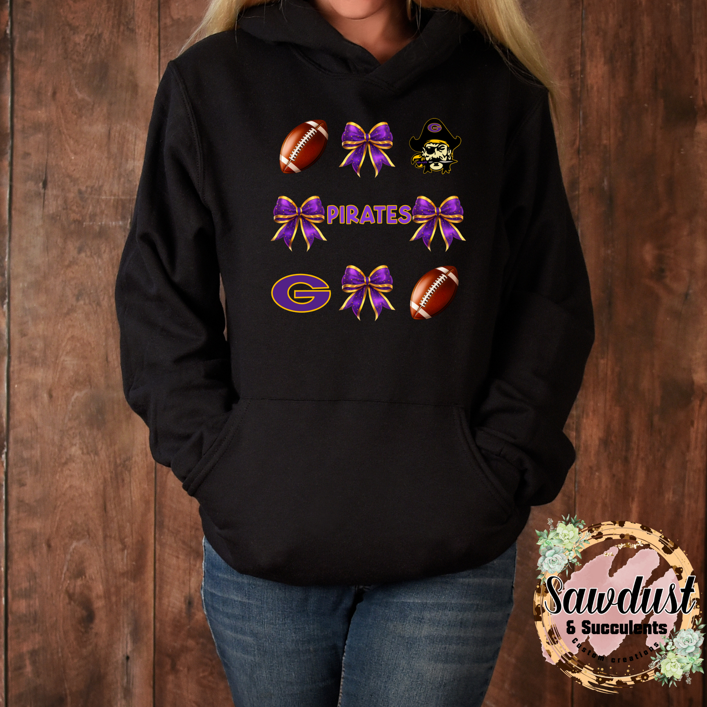 Granbury Pirates Bow Football Spirit Wear