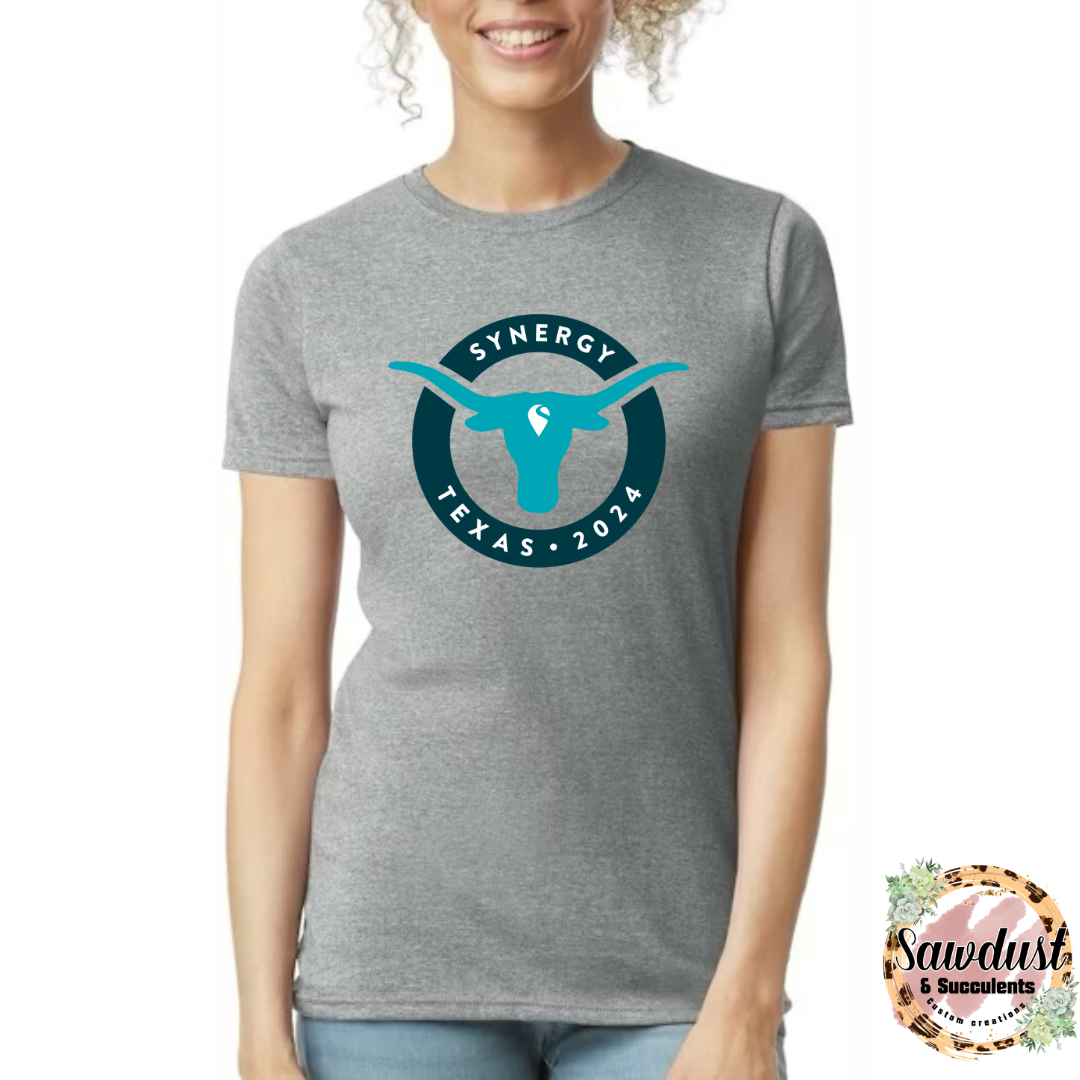 Synergy Texas Company Apparel Gray Big Front Image