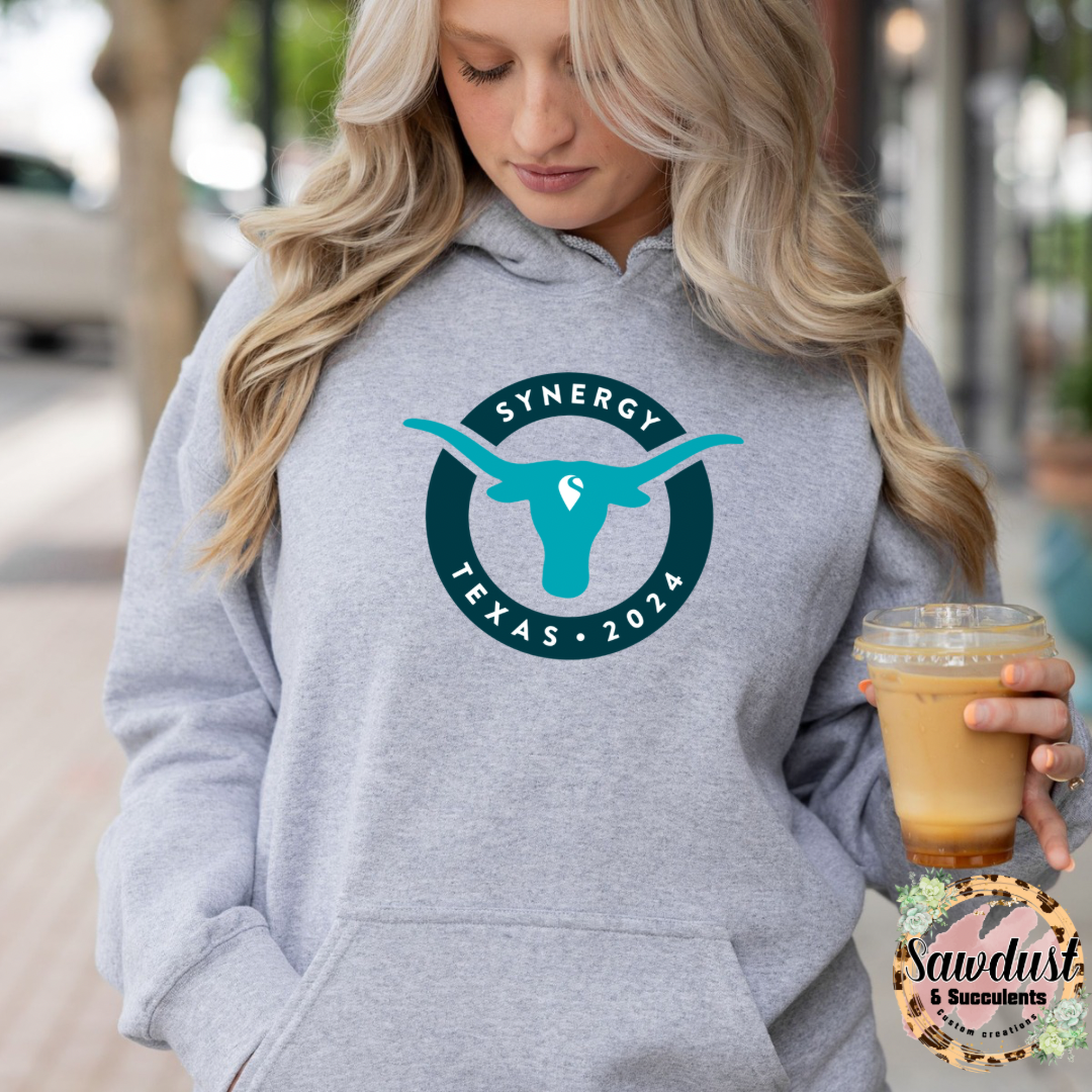 Synergy Texas Company Apparel Gray Big Front Image