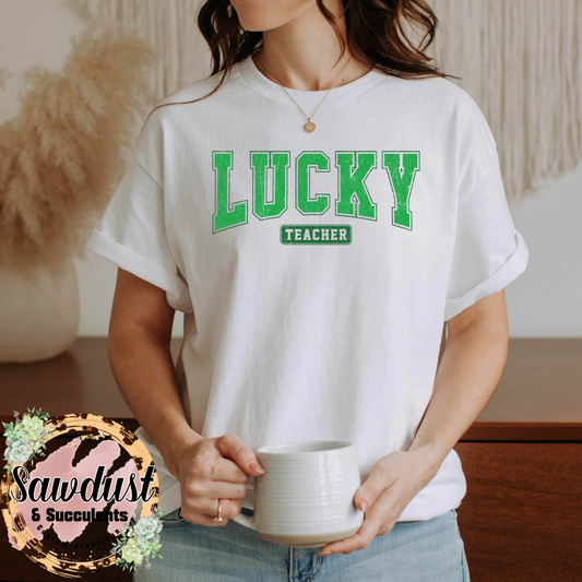 Lucky Teacher St. Patrick’s Day Graphic Tee