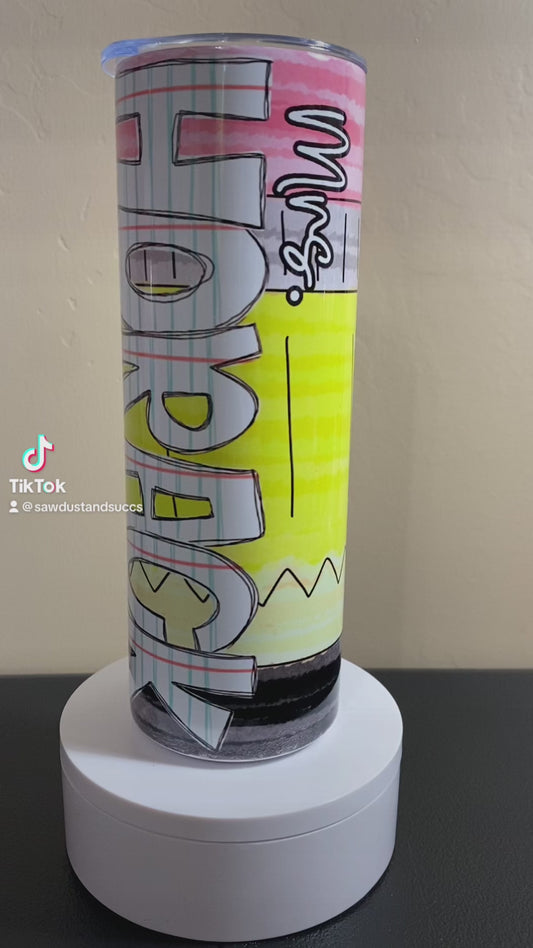 Custom Teacher 20oz Tumbler