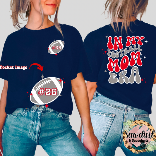 In My Football Mom Era Liberty Football School Spirit Wear