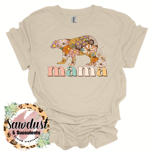 Boho floral Mama Tee